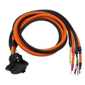 UL IATF 16949 High Voltage EV Charging Harness with Corrugated Protective Tubing