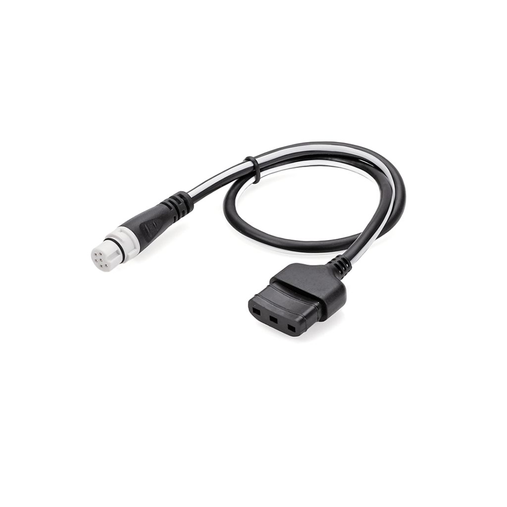 Custom 6-Pin Circular to 3-Pin Overmolded Female Adapter Cable
