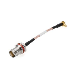 UL BNC Female Bulkhead to Right Angle MMCX Male RF Coaxial Cable