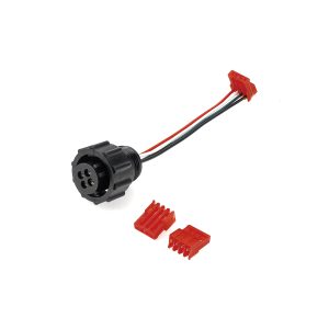 Custom 4-Pin Circular Waterproof Connector to IDC Red Ribbon Cable Assembly