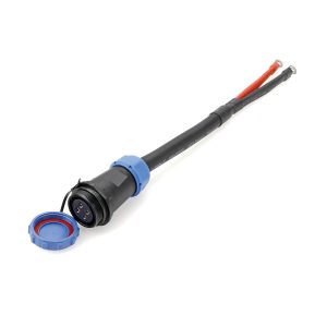 Waterproof 4 Pin Circular Connector to Ring Terminal Power Cable Assembly