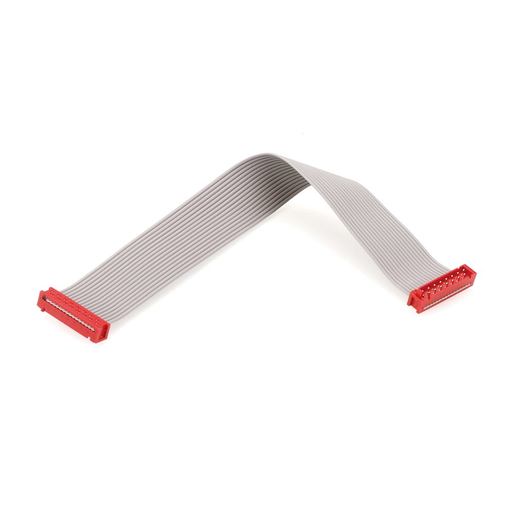 Micro-Match Style Red IDC Connector Flat Ribbon Cable Assembly for Industrial Automation Electronics