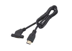 UL HDMI Male to Female Extension Cable with Panel Mount Holes