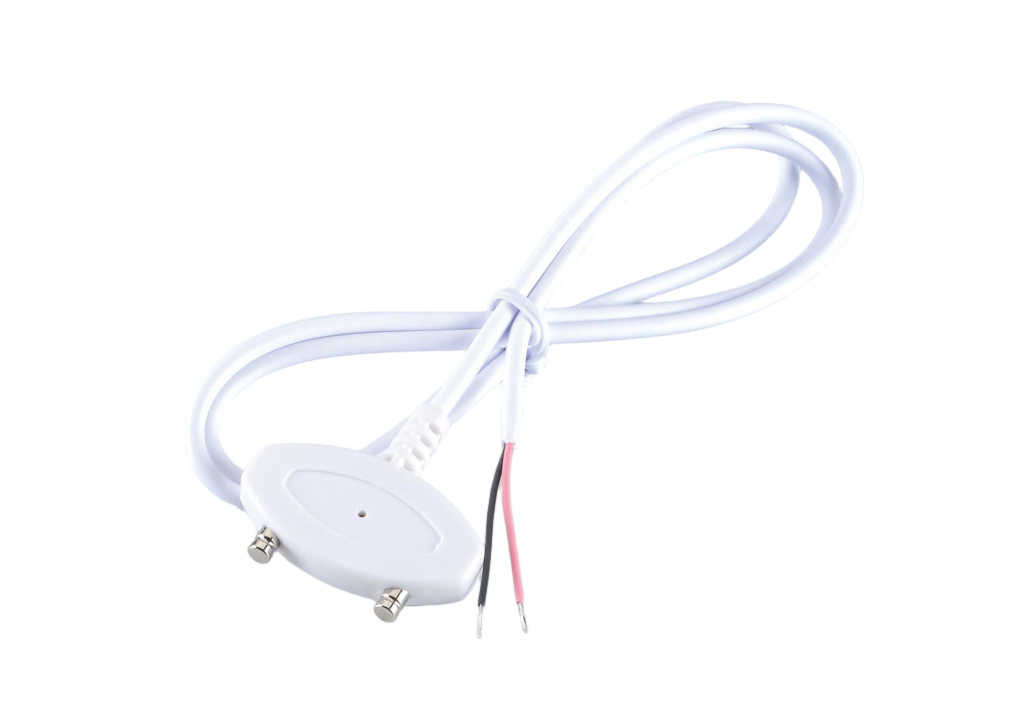 UL Magnetic Pogo Pin Charging Cable with Stripped Tinned Open Ends