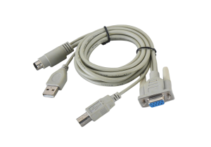Ul D-Sub 9Pin to USB and Mini DIN Multi Function Cable Assembly