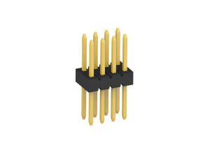 2.20mm Pitch Dual-Row Vertical Male Pin Header Connector for Automotive ECU Modules&Industrial Servo Motor Controllers