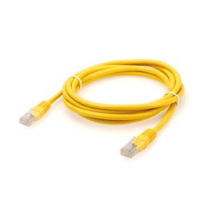 Vibrant Yellow Cat6 UTP RJ45 Ethernet Network Patch Cable with Snagless Strain Relief Boots for Systematic Server Rack Panel Identification