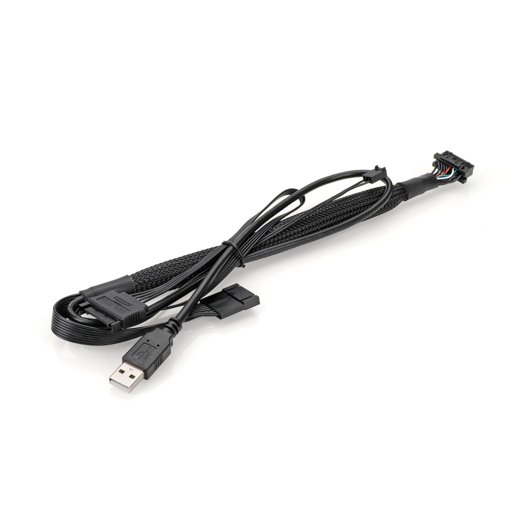 Custom Multicore Wire Harness with SATA Power and USB for Internal Motherboard Component Routing in Embedded Computing & Server Chassis