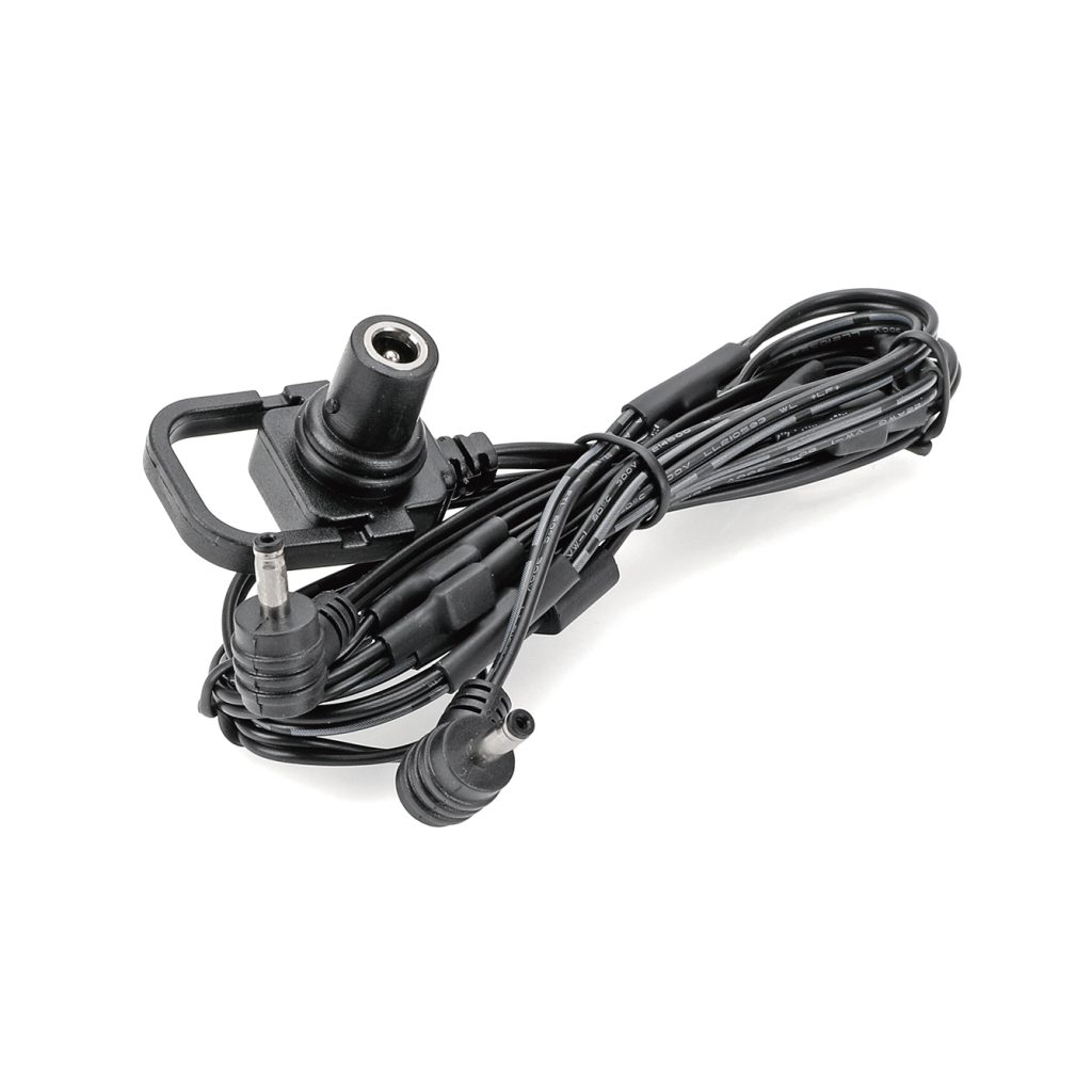 Multi-Output DC Splitter Cable Female to Multi-Right Angle Male Harness