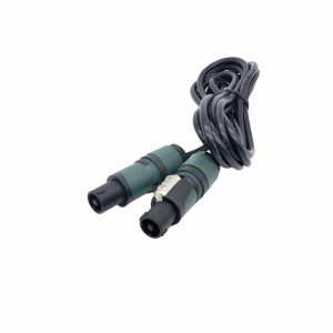 Circular Connector Cable Assembly with Metal Quick-Lock Clips for Pro-Audio and Outdoor Power