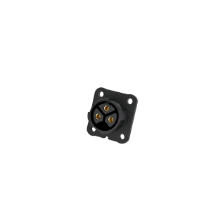 M25 3 Pin Self-Locking Flange Panel Mount Waterproof Connector for Outdoor Power Supply and Industrial Machinery