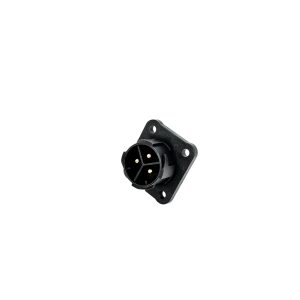 M25 3-Pin Flange Panel Mount Male Waterproof Connector for Outdoor LED Lighting, Industrial Automation, and Marine Power Systems
