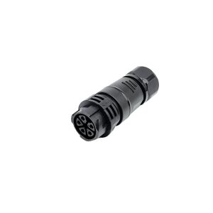 M25 5 Pin Self-Locking Inline Waterproof Cable Connector Female Receptacle for Outdoor Industrial Machinery and LED Power Systems