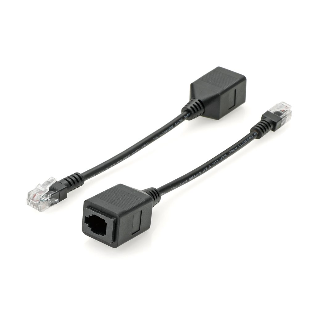 Dual-Pack RJ45 Male to Female Panel Mount Ethernet Extension Cables for Outdoor Waterproof Enclosures and Server Interface Extraction