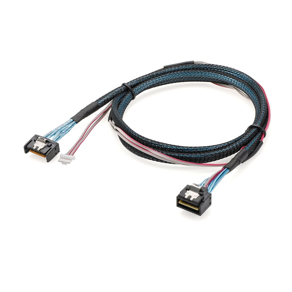 High-Speed Industrial Shielded Data Cable Assembly with Expandable Braited Sleeving for EMI/RFI Protection