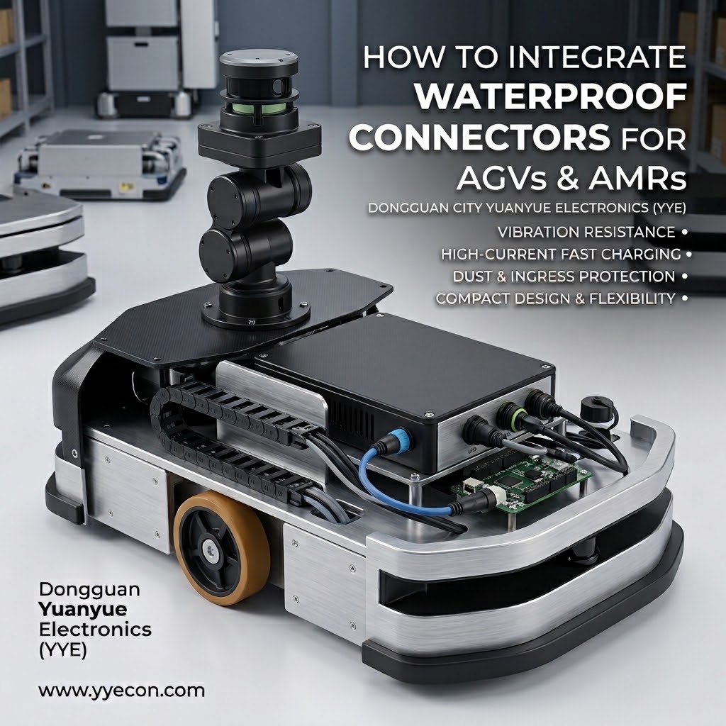 How to Select Waterproof Connectors for AGVs and AMRs in Automated Warehouses