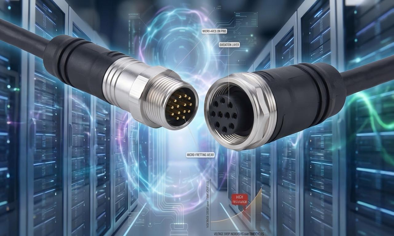 Why Does Voltage Drop Increase in Circular Connectors Over Time?