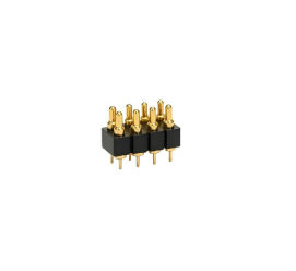 Dual Row 2.54mm Pitch 6.0mm Height Through-Hole Pogo Pin Connector for Industrial Boards, Smart Home Controllers, and Handheld Terminals