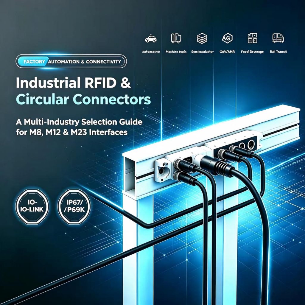 From Automotive Lines to Sub-Zero Rail: Matching the Right Circular Connectors and Cables for Industrial RFID Systems