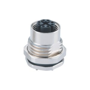M12 X-Code 8 Pin Waterproof Female Connector for Industrial Robotics and Automation