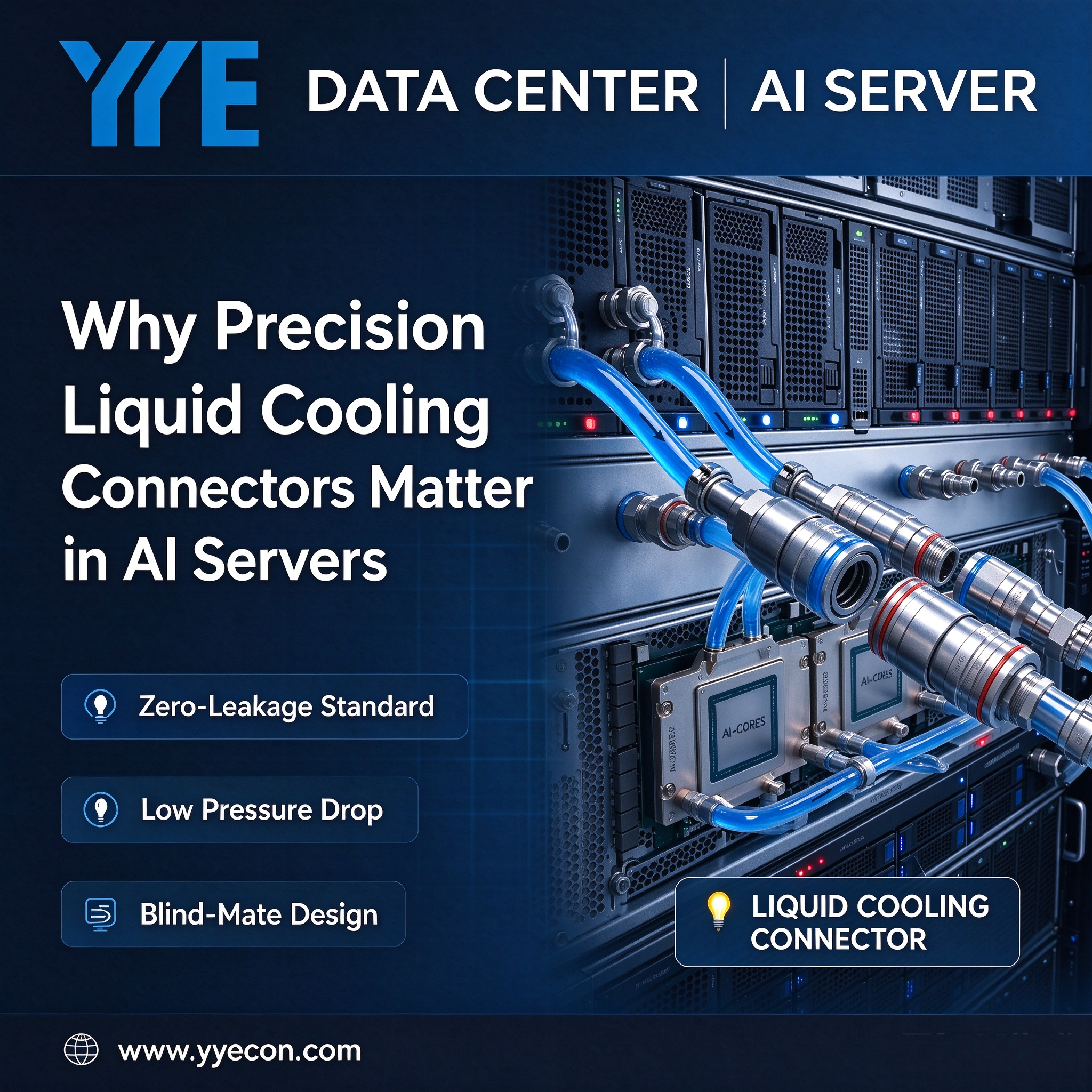 How Do Precision Liquid Cooling Connectors Safeguard High-Density AI Server Racks?
