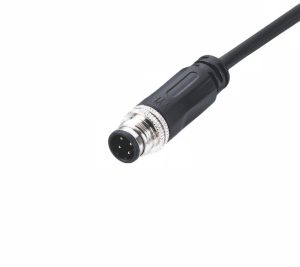 M12 4Pin Straight Male Waterproof Connector Cable for Industrial Sensor & Automation Equipmente
