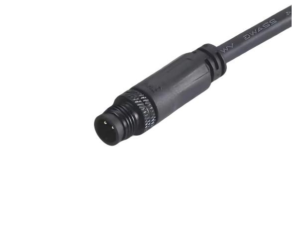 CNC Machine Tools, Industrial Sensors, and Robotic Automation M8 2-8pin Male Overmolded Waterproof Cable Connector with Oil-Resistant PUR Cable