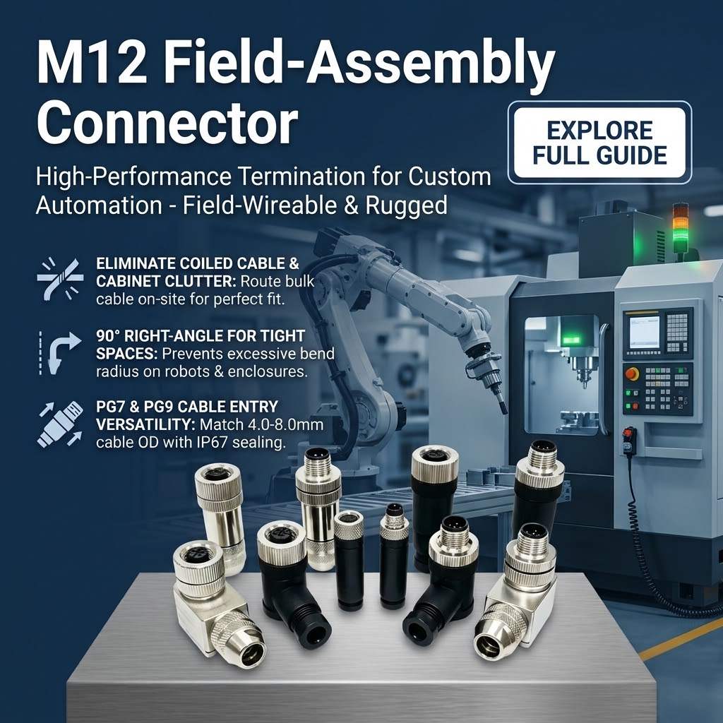 Why M12 Field-Assembly Connectors Are Essential for Custom Automation
